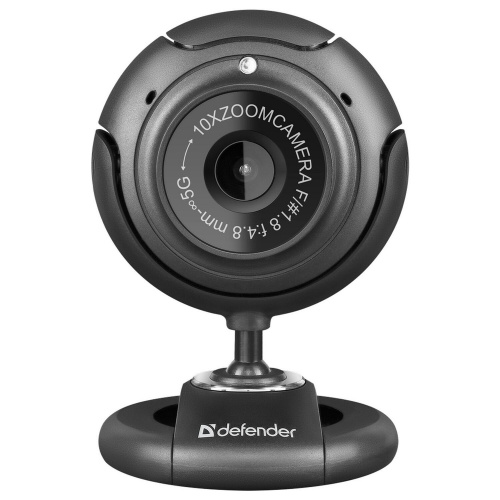 Веб-камера DEFENDER, 2 Мп, микрофон, USB 2.0, регулируемое крепление, черная фото 8