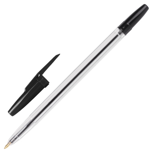 Ручка шариковая CORVINA "51 Classic", корпус прозрачный, узел 1 мм, линия письма 0,7 мм, черная фото 8