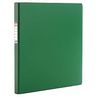 Папка с металлическим пружинным скоросшивателем BRAUBERG, картон/ПВХ, 35 мм, до 290 листов, зеленая