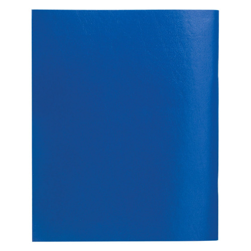 Тетрадь бумвинил STAFF, А4, 96 л., скоба, офсет №1, клетка, синий фото 4