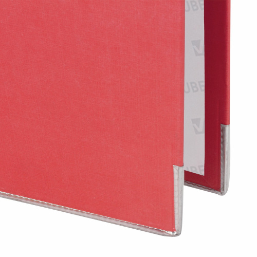 Папка-регистратор BRAUBERG, покрытие из ПВХ, 80 мм, с уголком, красная фото 6