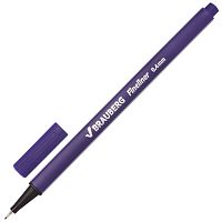 Ручка капиллярная (линер) BRAUBERG "Aero", трехгранная, линия письма 0,4 мм, фиолетовая