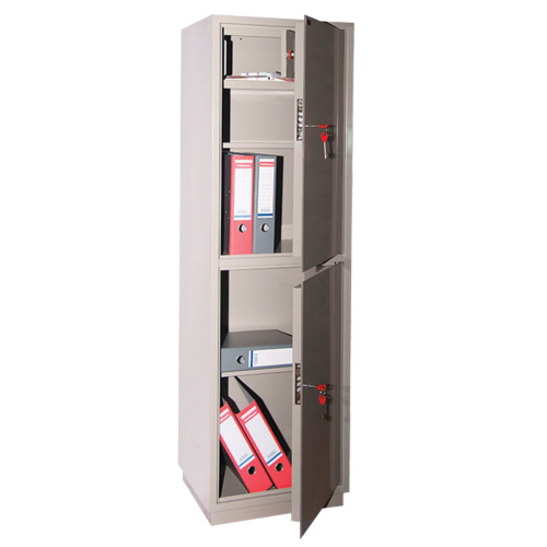 Шкаф металлический для документов КОНТУР, 1550х470х390 мм, 48 кг, 2 отделения, сварной