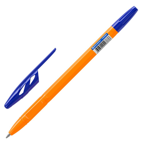 Ручка шариковая BRAUBERG "ULTRA ORANGE", узел 0,7 мм, синяя фото 7