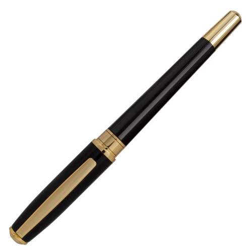 Ручка подарочная перьевая GALANT "LUDUS", корпус черный, детали золотистые, узел 0,8 мм фото 9