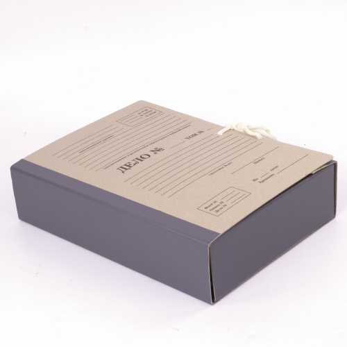 Папка архивная STAFF "Форма 21", А4, 80 мм, переплетный картон/бумвинил, завязки, до 800 л. фото 6