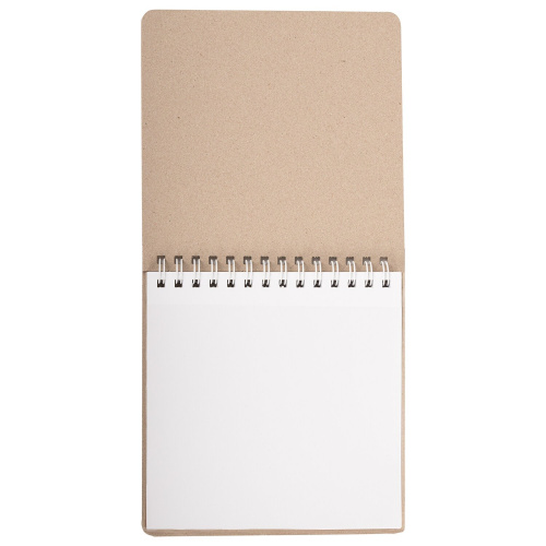 Скетчбук BRAUBERG ART DEBUT, белая бумага 120 г/м2 + крафт 80 г/м2 195х195 мм, 60 + 20 л., гребень фото 4