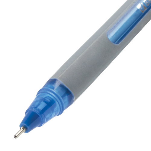 Ручка шариковая масляная BRAUBERG "Extra Glide Soft Grey", линия письма 0,35 мм, синяя фото 10