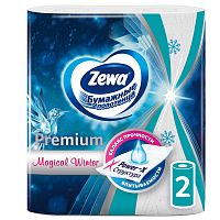 Полотенца бумажные ZEWA Premium Decor, 2-х слойные, 2 рулона, 2х14 м