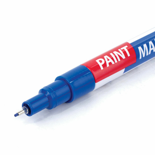 Маркер-краска лаковый BRAUBERG EXTRA (paint marker), 1 мм, синий фото 9