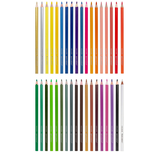 Карандаши цветные BRAUBERG PREMIUM, 36 цветов, трехгранные, грифель мягкий 3,3 мм фото 2
