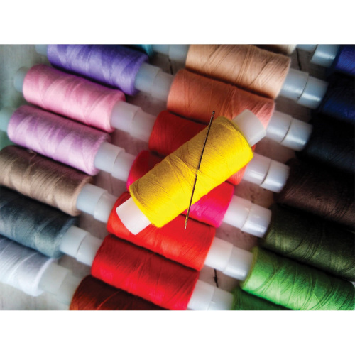 Набор швейных ниток ОСТРОВ СОКРОВИЩ, 24 цвета по 150 м, в тубе фото 6