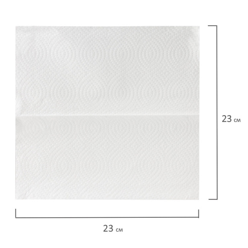 Полотенца бумажные LAIMA, 250 шт., 1-слойные, белые, 15 пачек, 23х23, V-сложение фото 5