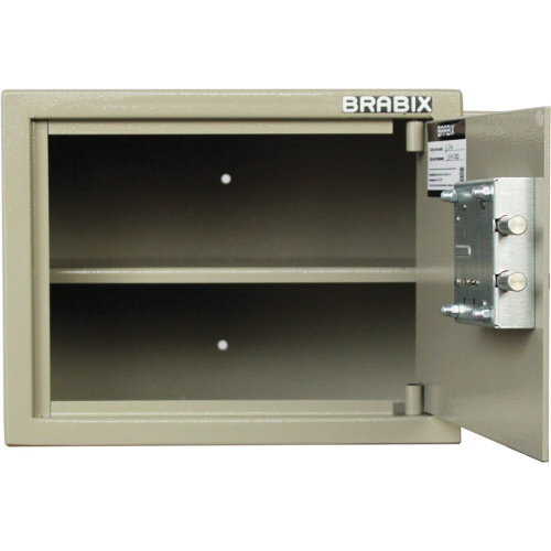 Сейф мебельный BRABIX "D-24m", 240х310х260 мм, 7 кг, ключевой замок, крепление к стене фото 6
