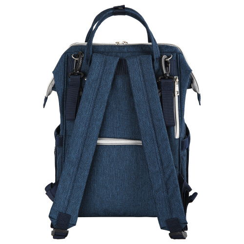 Рюкзак для мамы BRAUBERG MOMMY, 40x26x17 см, с ковриком, крепления на коляску, термокарманы, синий фото 2