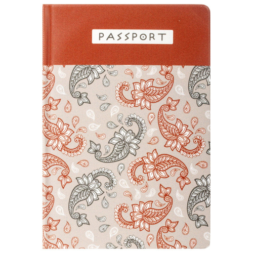 Обложка для паспорта STAFF "Пейсли", ПВХ, фотопечать ассорти фото 4