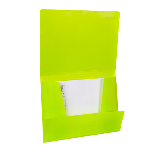 Папка на резинках BRAUBERG "Neon", до 300 листов, 0,5 мм, неоновая, зеленая фото 7