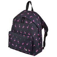 Рюкзак BRAUBERG "Фламинго", 20 литров, 41х32х14 см, универсальный, сити-формат, синий
