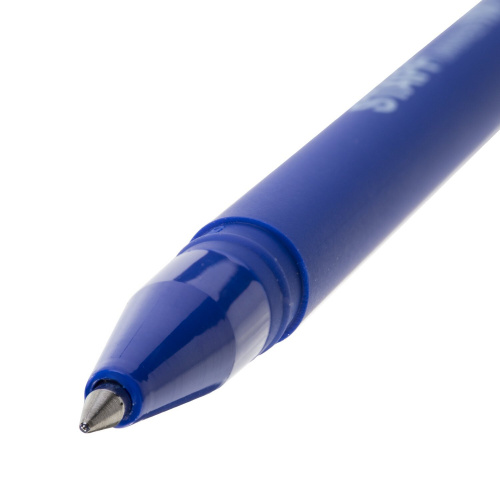Ручка стираемая гелевая STAFF ERASE, прорезиненный корпус, линия письма 0,35 мм, синяя фото 6