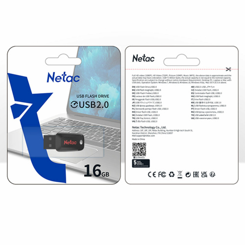 Флеш-диск 16GB NETAC U197, USB 2.0, черный, NT03U197N-016G-20BK фото 6