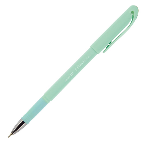 Ручка шариковая масляная BRUNO VISCONTI SoftWrite Zefir, корпус ассорти, линия письма 0,4 мм, синяя фото 2