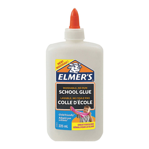 Клей для слаймов ПВА ELMERS "School Glue", 225 мл (2 слайма)