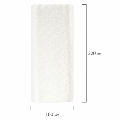 Полотенца бумажные LAIMA, бытовые, спайка 4 шт., 2-х слойные, (4х18 м), 22х23 см, белые фото 3
