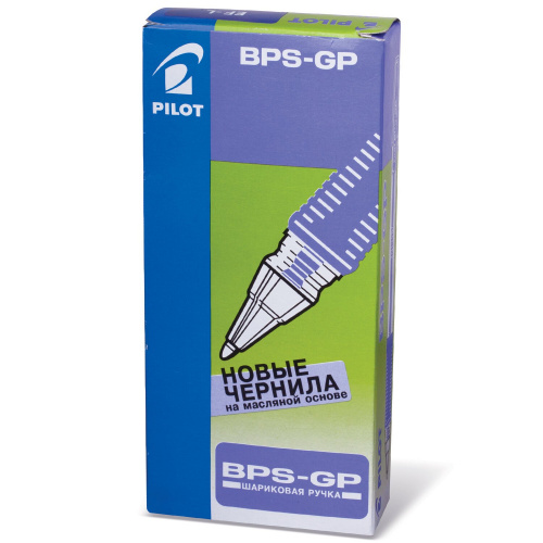 Ручка шариковая масляная с грипом PILOT "BPS-GP", корпус прозрачный, линия письма 0,25 мм, синяя фото 2