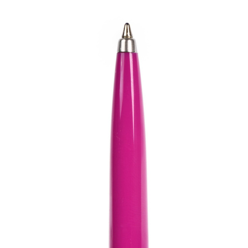 Ручка шариковая PARKER "Jotter Orig Magenta", корпус розовый, детали хром, блистер, синяя фото 3