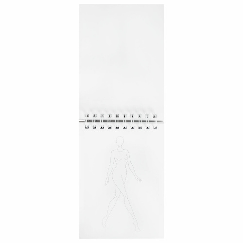 Скетчбук BRAUBERG с шаблонами фигур, бумага 160 г/м2, 145х205 мм, 60 л., гребень, подложка фото 4