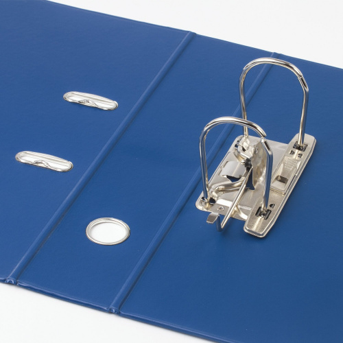 Папка-регистратор BRAUBERG, с двухсторонним покрытием из ПВХ, 70 мм, синяя фото 6