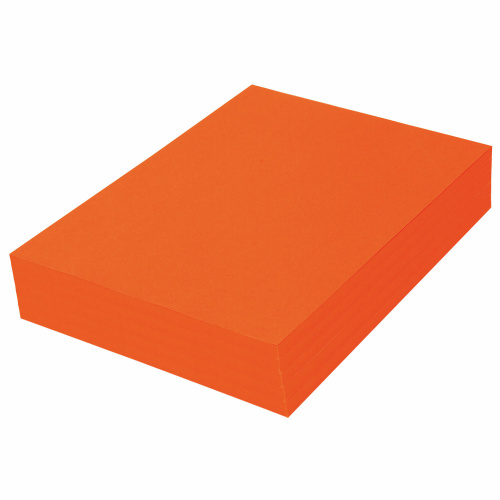 Бумага цветная DOUBLE A, А4, 80 г/м2, 500 л, интенсив, оранжевая фото 2