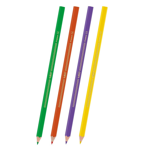 Карандаши цветные BIC "Color UP", пластиковые, трехгранные, 12 цветов фото 3