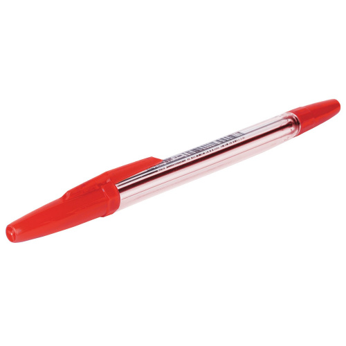 Ручка шариковая CORVINA "51 Classic", корпус прозрачный, узел 1 мм, линия письма 0,7 мм, красная фото 7