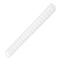 Пружины пластиковые для переплета  ОФИСМАГ, 50 шт., 38 мм, для сшивания 281-340 л., белые