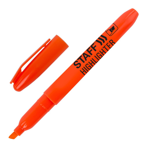 Текстовыделитель STAFF "Manager", линия 1-3 мм, оранжевый