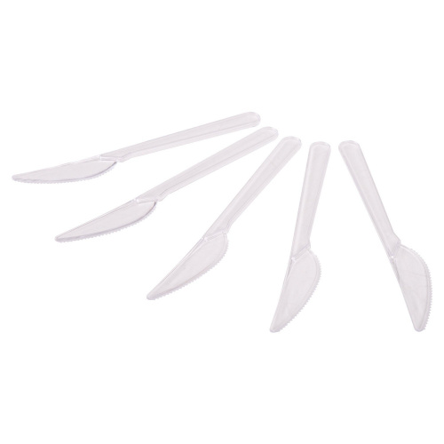Нож одноразовый пластиковый БЕЛЫЙ АИСТ ЭТАЛОН, 180 мм, 50 шт., прозрачный фото 4