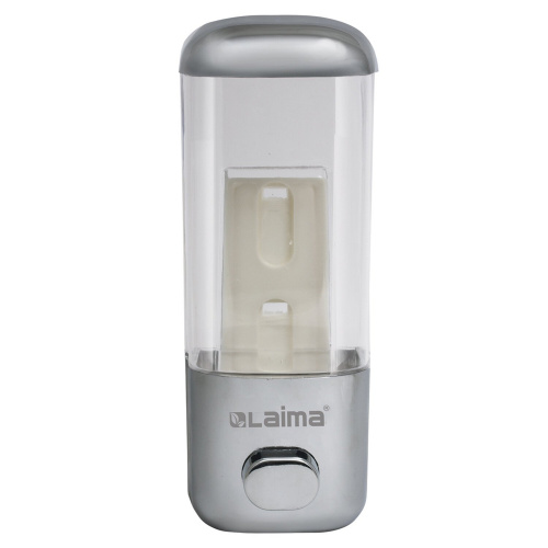 Диспенсер для жидкого мыла LAIMA, 0,5 л, хром, ABS-пластик фото 2