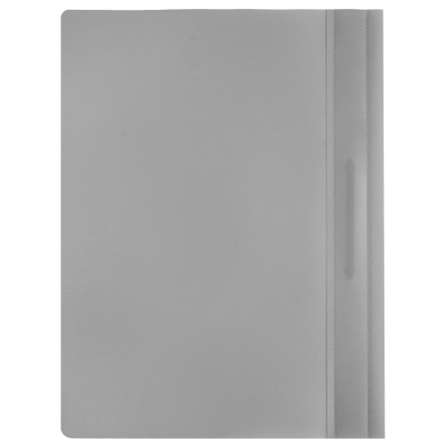 Скоросшиватель пластиковый STAFF, А4, 100/120 мкм, серый фото 6