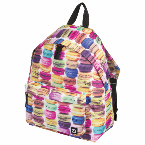 Рюкзак BRAUBERG "Сладости", 20 литров, 41х32х14 см, универсальный, сити-формат, разноцветный