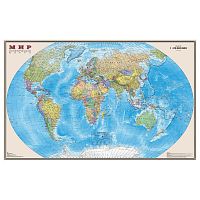 Карта настенная DMB "Мир. Политическая карта", М-1:20 млн., 156х101 см, ламинированная