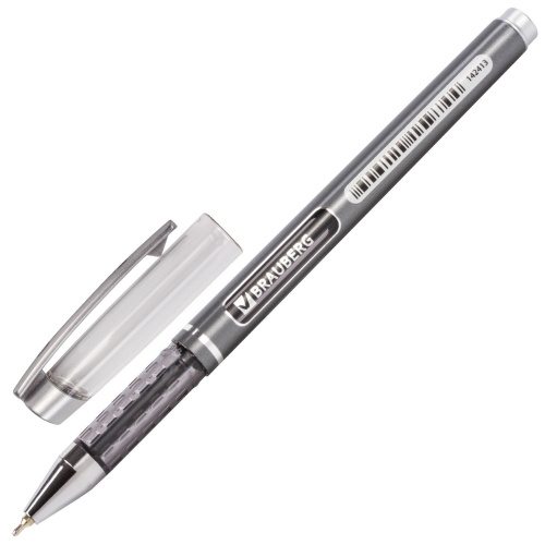 Ручка шариковая масляная BRAUBERG "Choice", корпус с печатью, узел 0,7 мм, синяя фото 2