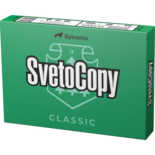Бумага для офисной техники "SvetoCopy" Classic, А4, марка С, 500 л., 80 г/м², белизна 146 % CIE