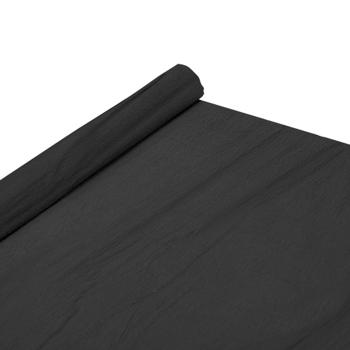 Бумага гофрированная (креповая) BRAUBERG, 32 г/м2, черная, 50х250 см, в рулоне фото 3