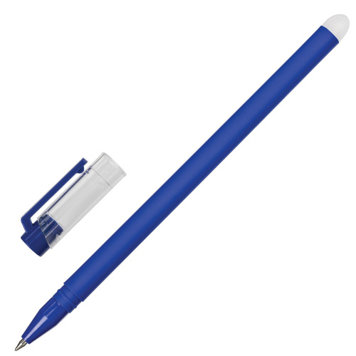 Ручка стираемая гелевая STAFF ERASE, + 5 сменных стержней, линия письма 0,35 мм, синяя фото 8