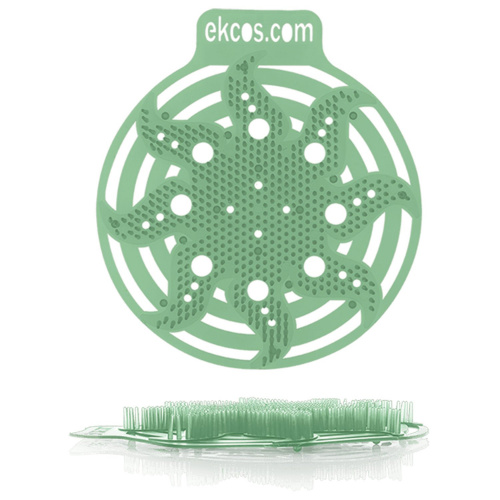 Коврики-вставки для писсуара, ЭКОС, на 30 дней каждый, 2 шт., аромат "Сосна", цвет зеленый