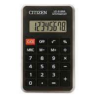 Калькулятор карманный CITIZEN, 114х69 мм, 8 разрядов, питание от батарейки
