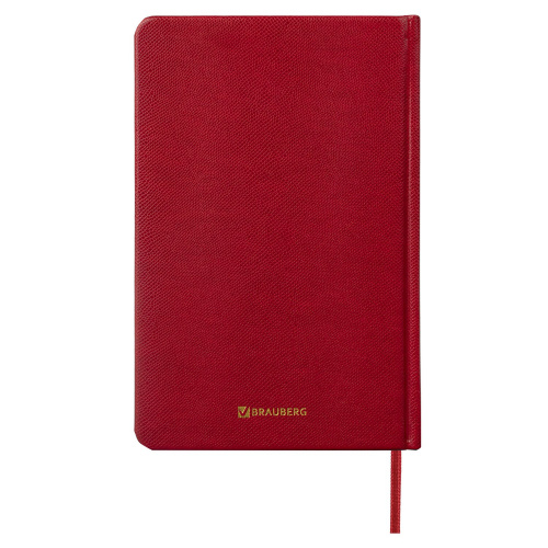 Ежедневник недатированный BRAUBERG, А5, 138х213 мм, под кожу, 160 л., бордовый фото 7