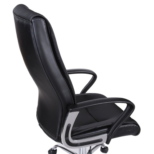 Кресло офисное BRABIX "Forward EX-570", хром, экокожа, черное фото 7