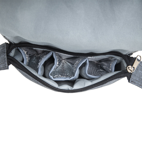 Рюкзак для мамы BRAUBERG MOMMY, 41x24x17 см, крепления для коляски, термокарманы, серый фото 6